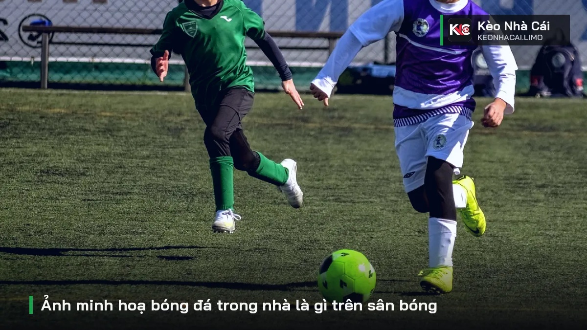 Ảnh minh hoạ bóng đá trong nhà là gì trên sân bóng