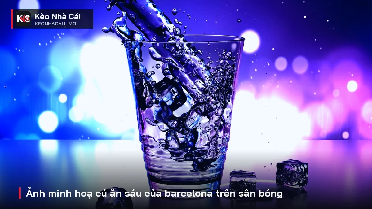Ảnh minh hoạ cú ăn sáu của barcelona trên sân bóng