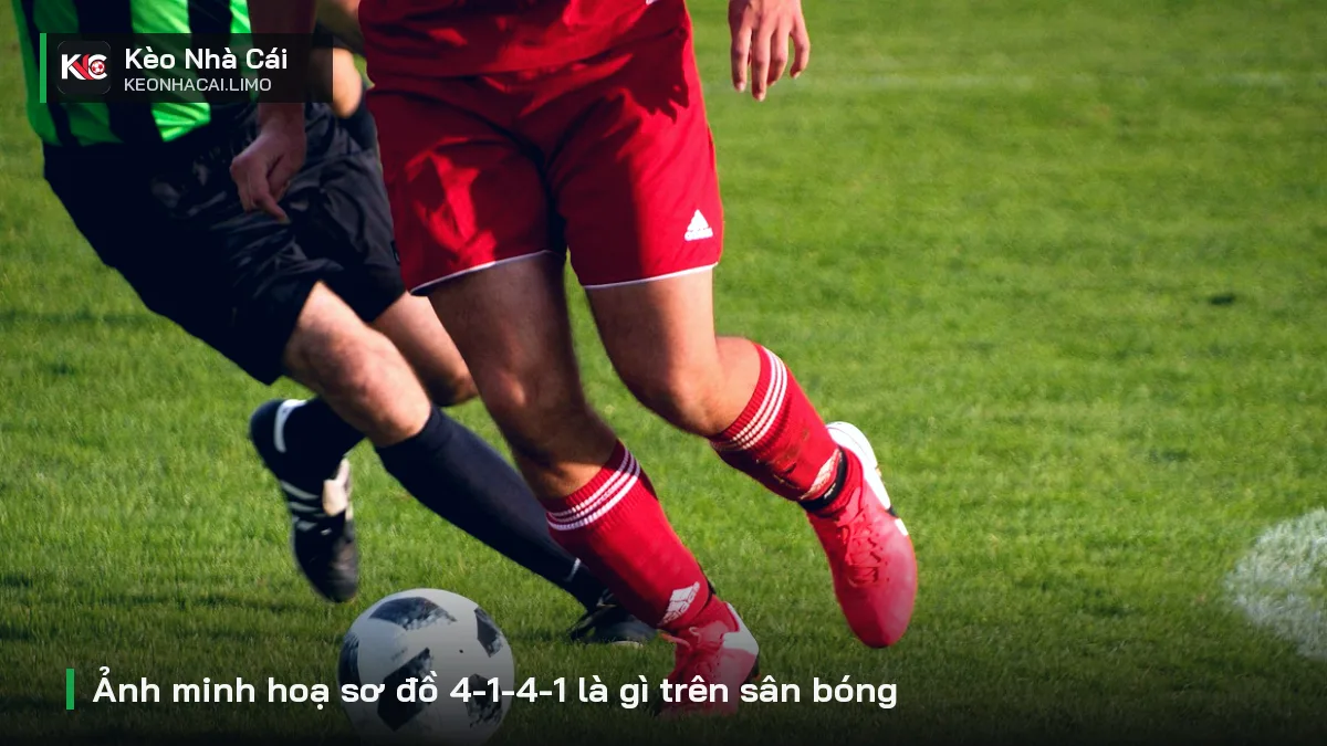 Ảnh minh hoạ sơ đồ 4-1-4-1 là gì trên sân bóng