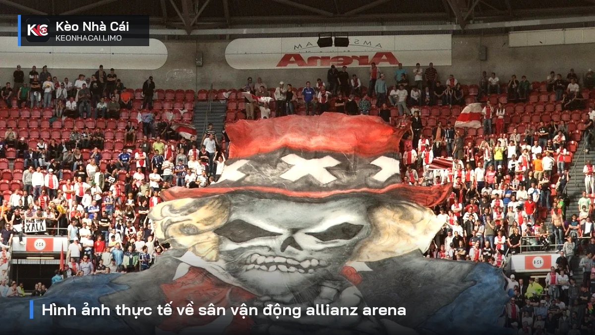 Hình ảnh thực tế về sân vận động allianz arena