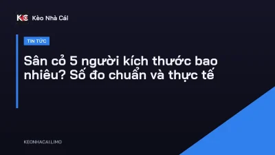 Sân cỏ 5 người kích thước bao nhiêu? Số đo chuẩn và thực tế