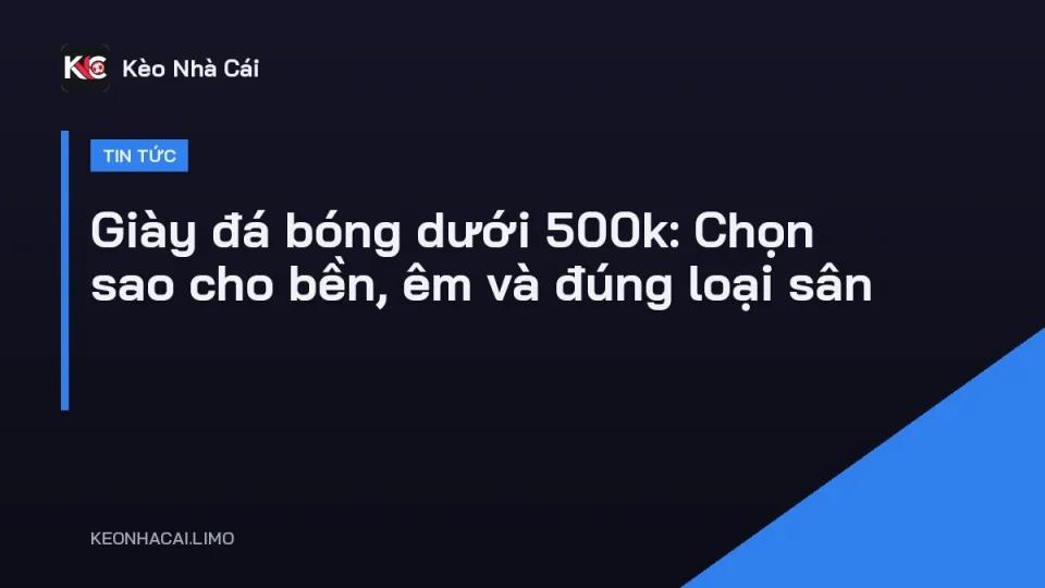 Những mẫu giày đá bóng dưới 500k đế TF bày trên kệ cửa hàng