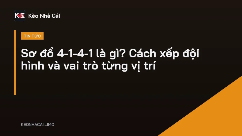 Sơ đồ 4-1-4-1 trên bảng chiến thuật với một tiền vệ giữ đứng trước hàng hậu vệ