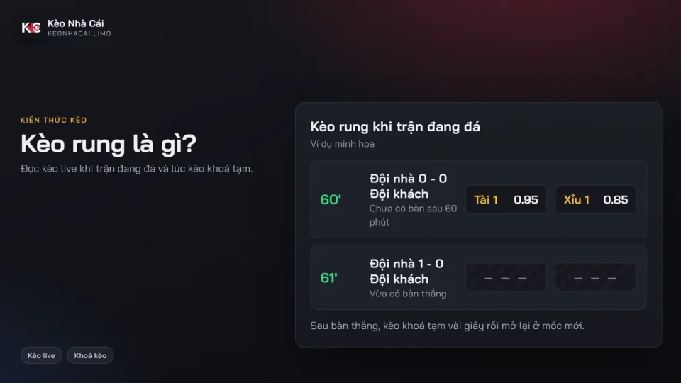 Kèo rung là gì? Cách đọc kèo live khi trận đang đá