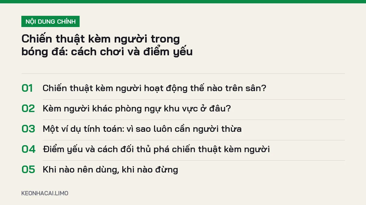 Tóm tắt nội dung chiến thuật kèm người, 5 ý chính cần biết