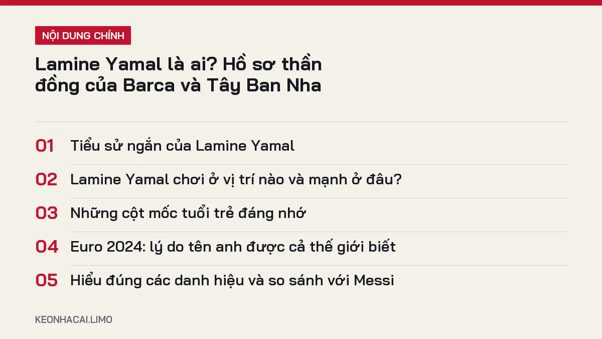 Tóm tắt nội dung lamine yamal là ai, 5 ý chính cần biết
