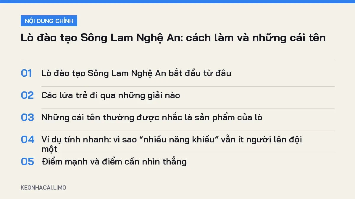 Tóm tắt nội dung lò đào tạo sông lam nghệ an, 5 ý chính cần biết