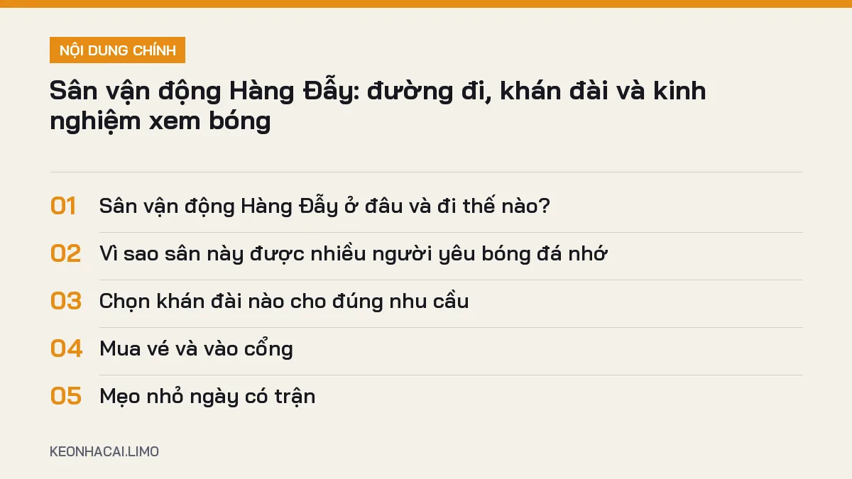 Tóm tắt nội dung sân vận động hàng đẫy, 5 ý chính cần biết