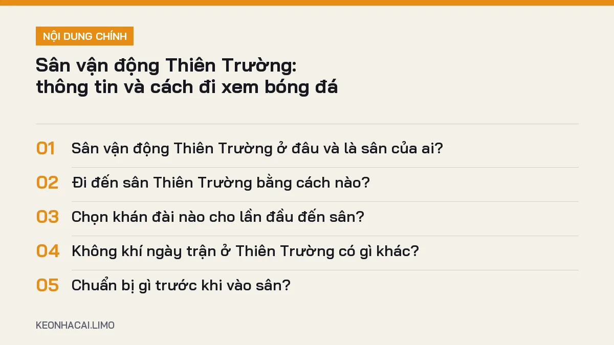 Tóm tắt nội dung sân vận động thiên trường, 5 ý chính cần biết