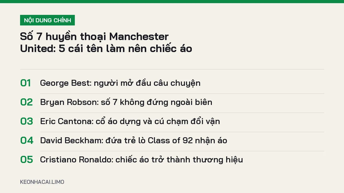 Tóm tắt nội dung số 7 huyền thoại manchester united, 5 ý chính cần biết