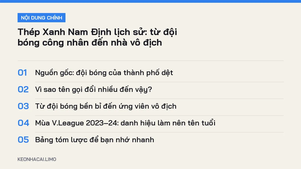 Tóm tắt nội dung thép xanh nam định lịch sử, 5 ý chính cần biết